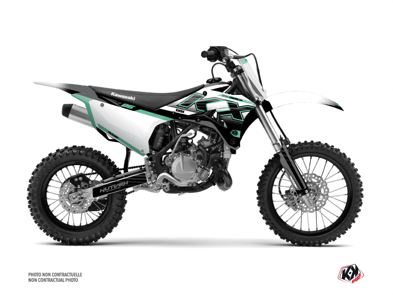 Kawasaki 85 KX Dirt Bike Live Graphic Kit Turquoise