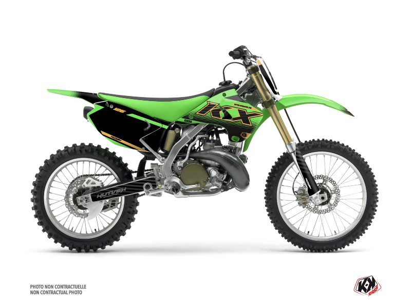 Kawasaki 125 KX Dirt Live Graphic Kit Gold - Kutvek Kit Graphik