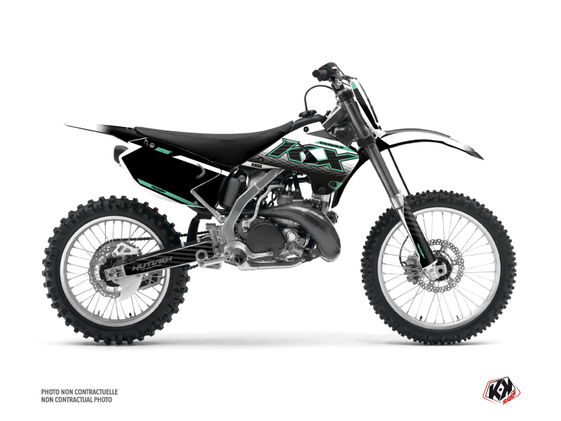 Kawasaki 125 KX Dirt Bike Live Graphic Kit Turquoise