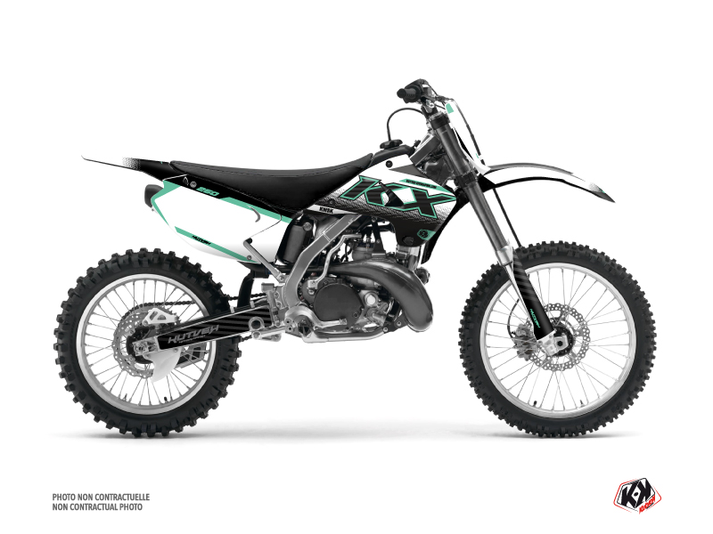 Kit Déco Moto Cross Live Kawasaki 250 KX Turquoise