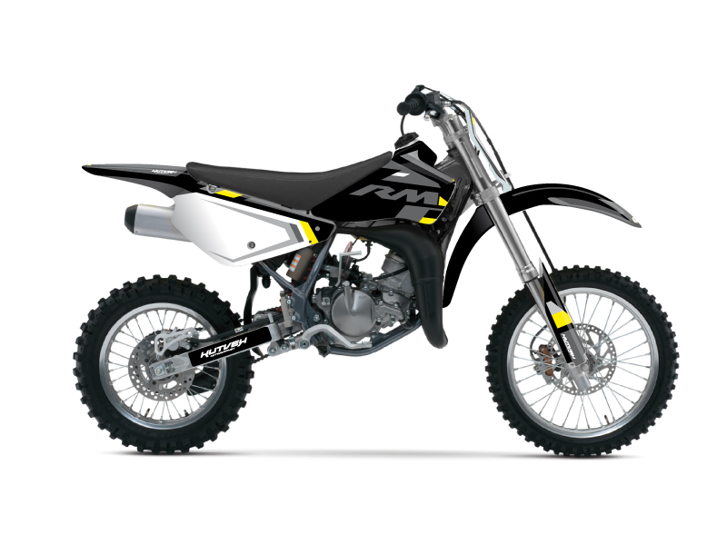 Suzuki 85 RM Dirt Bike Label Graphic Kit Grey