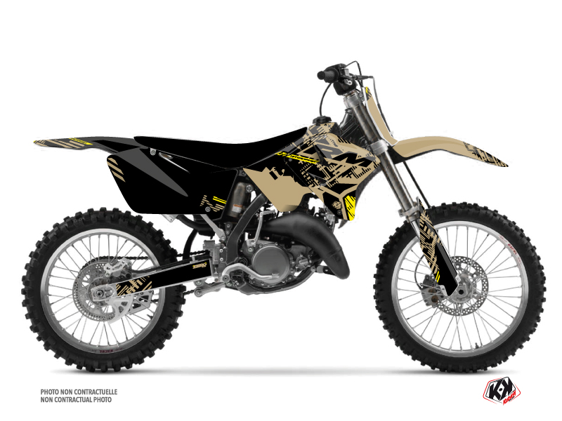 Suzuki 250 RM Dirt Bike Zero Graphic Kit Sand