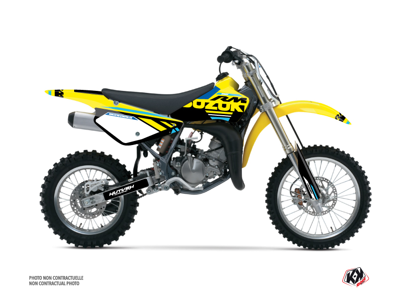 Kit Déco Moto Cross Grade Suzuki 85 RM Bleu