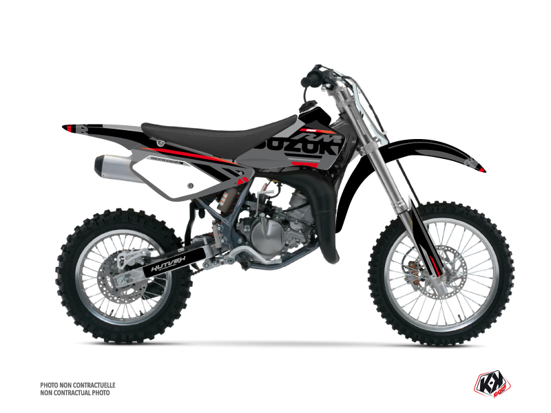 Suzuki 85 RM Dirt Bike Grade Graphic Kit Black