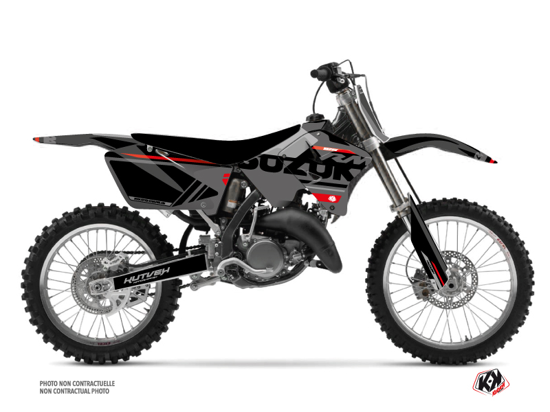 Suzuki 125 RM Dirt Bike Grade Graphic Kit Black