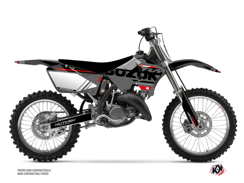 Suzuki 250 RM Dirt Bike Grade Graphic Kit Black