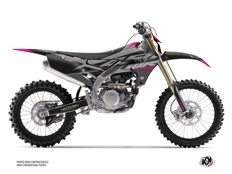 Yamaha 450 WRF Dirt Bike Skew Graphic Kit Pink