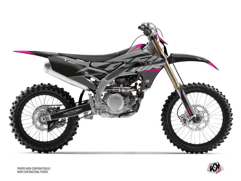 Yamaha 250 WRF Dirt Bike Skew Graphic Kit Pink