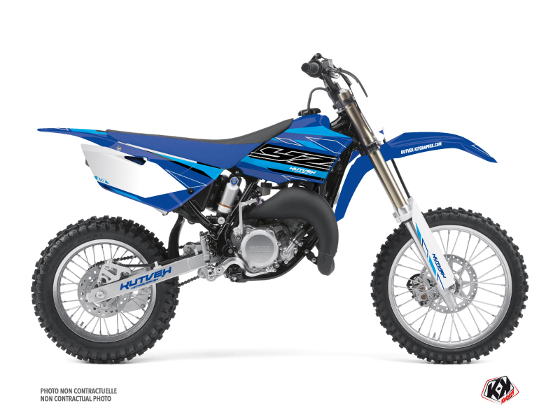 Yamaha 85 YZ Dirt Bike Outline Graphic Kit Cyan