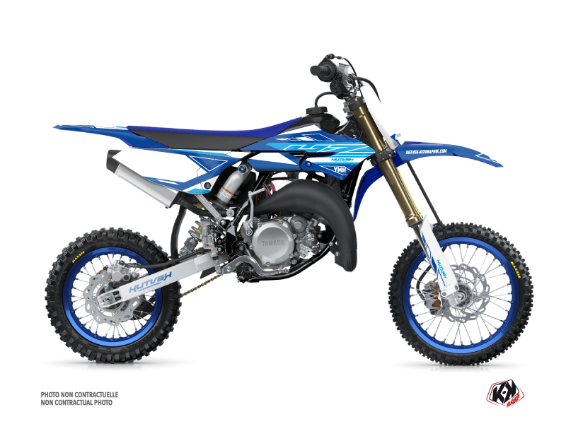 Yamaha 65 YZ Dirt Bike Outline Graphic Kit Blue