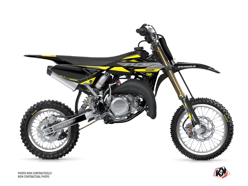 Yamaha 65 YZ Dirt Bike Outline Graphic Kit Yellow