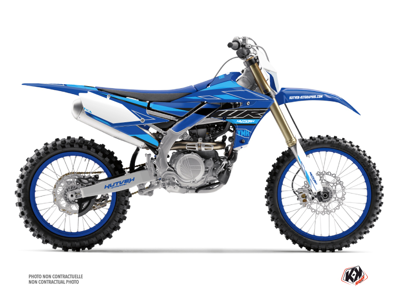 Yamaha 450 WRF Dirt Bike Outline Graphic Kit Cyan