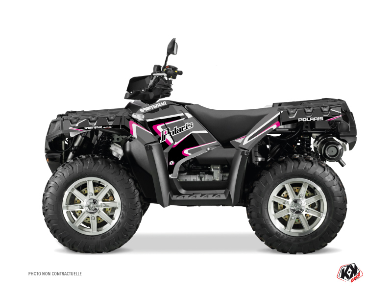 Kit Déco Quad Vintage Polaris 850 Sportsman Forest Noir Rose