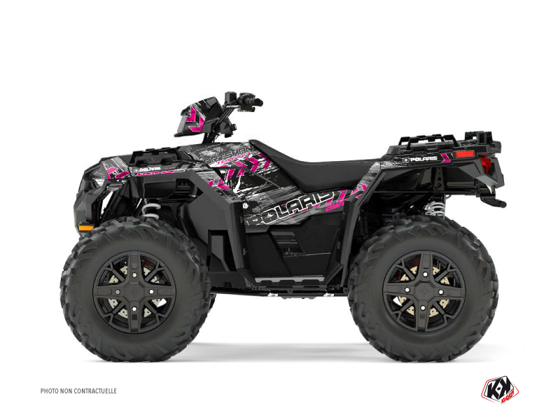 Polaris 850 Sportsman Forest ATV Lifter Graphic Kit Pink