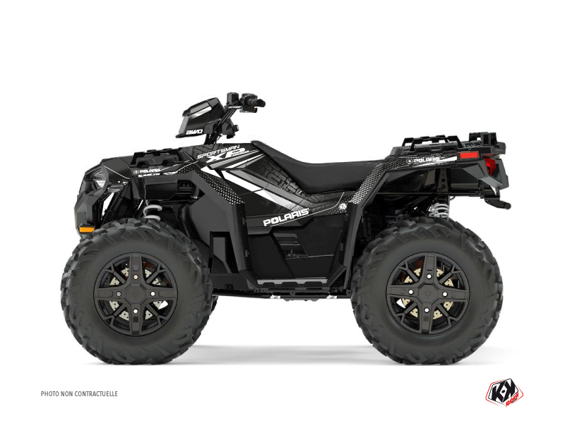 Polaris 850 Sportsman Forest ATV Rock Graphic Kit Grey