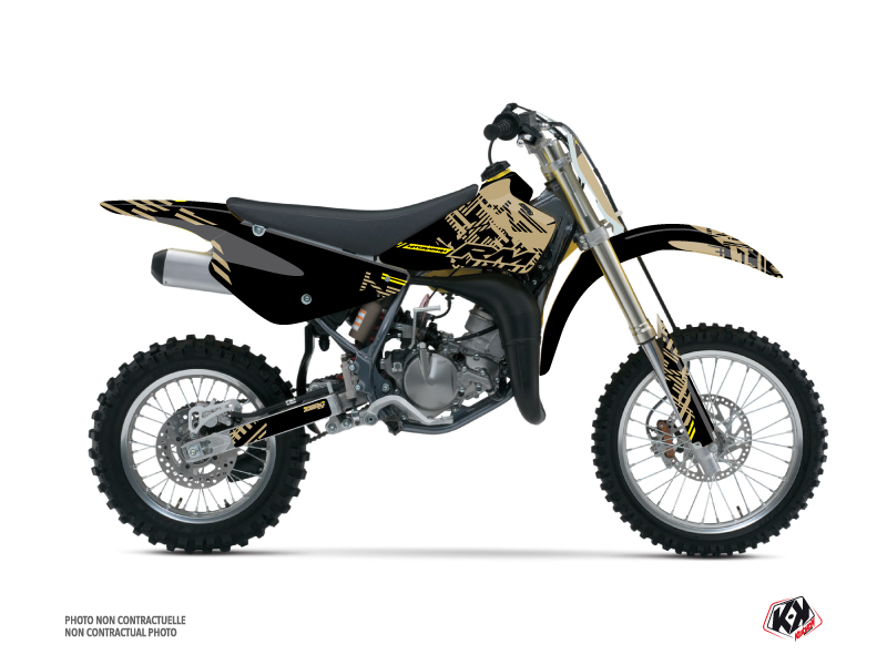 Suzuki 85 RM Dirt Bike Zero Graphic Kit Sand