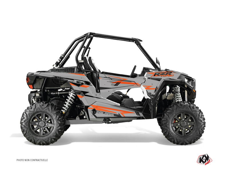 Kit Déco SSV Abstract Polaris RZR 1000 Turbo Orange Gris