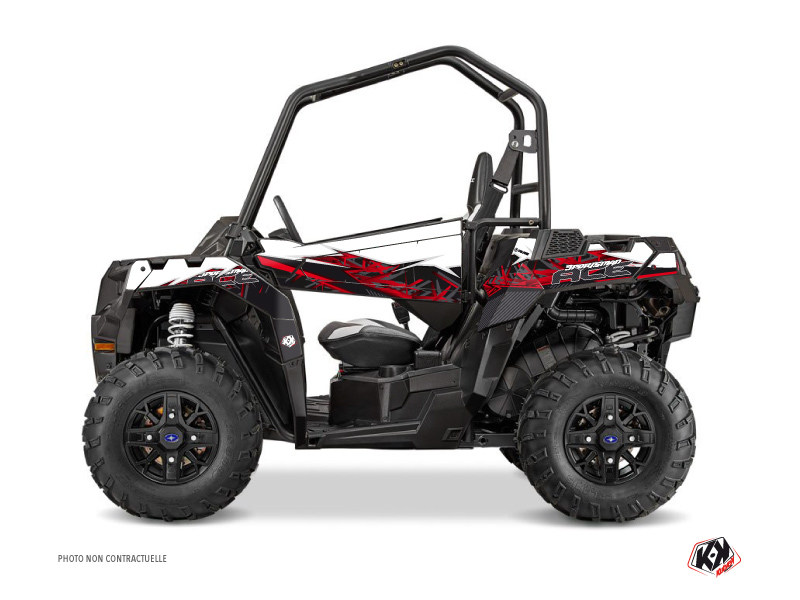 Polaris ACE 325-570-900 UTV Action Graphic Kit Red