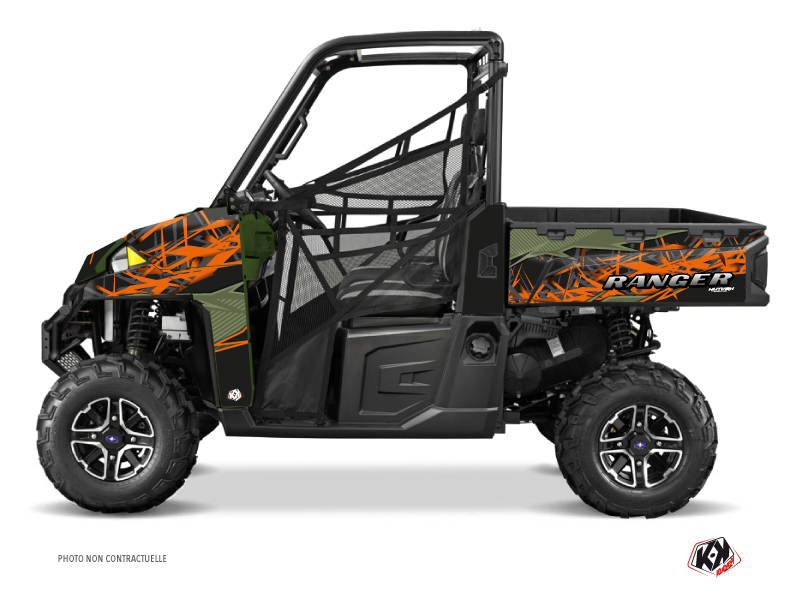 Polaris Ranger 900 XP UTV Action Graphic Kit Green