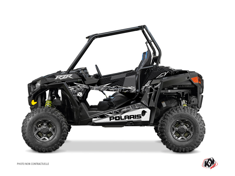 Polaris RZR 900 UTV Action Graphic Kit Black Grey