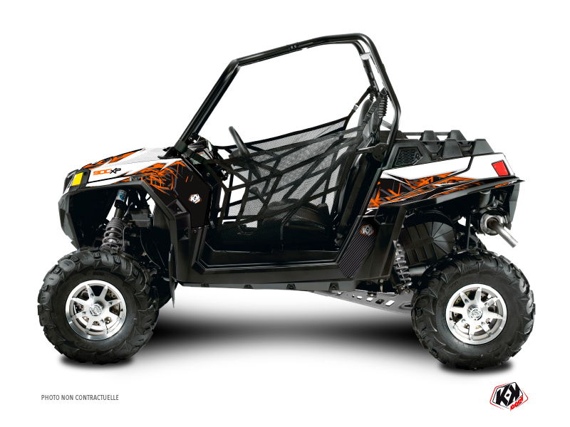 Polaris RZR 900 XP UTV Action Graphic Kit Orange