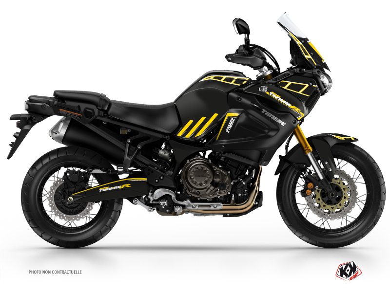 Yamaha XTZ 1200 Super TENERE Street Bike Adventure Graphic Kit Black Yellow