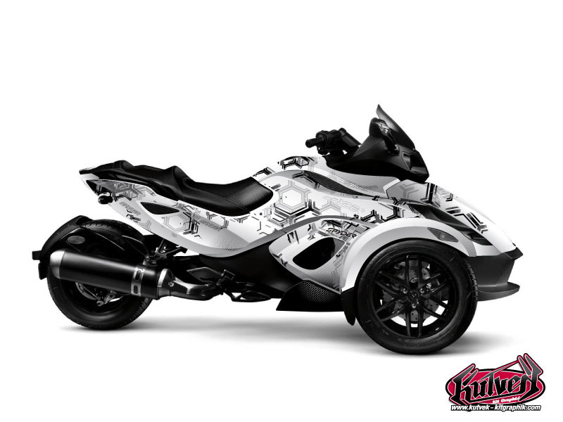 Kit Déco Hybride Aero Can Am Spyder RS Gris