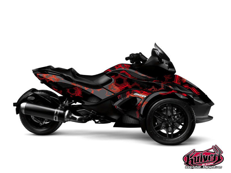 Can Am Spyder RS Roadster Aero Graphic Kit Black