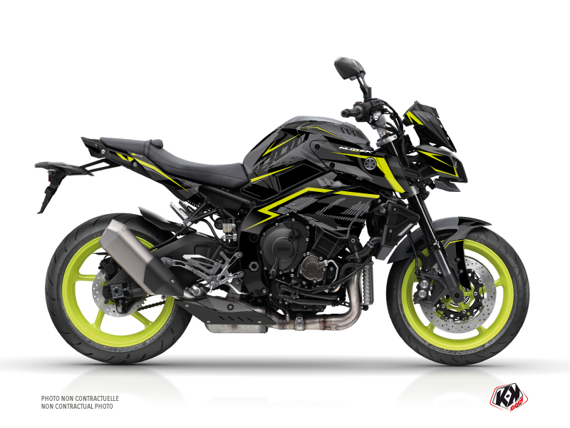 Yamaha MT 10 Street Bike Airline Graphic Kit Black Yellow