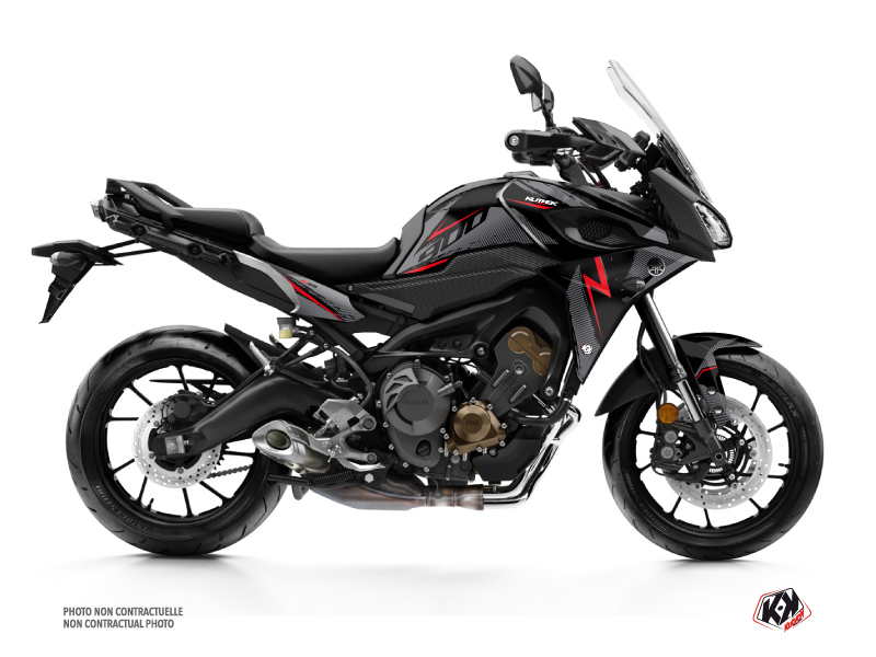 Yamaha TRACER 900 Street Bike Airline Graphic Kit Black Red