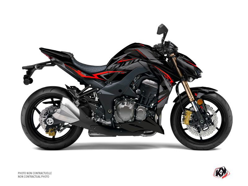 Black white and red photo of a Kawasaki z1000 Stock Photo - Alamy