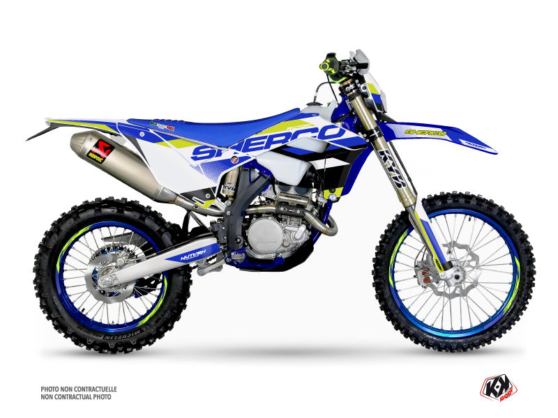 Kit Déco Moto Cross Aktiv Sherco SE / SEF Bleu