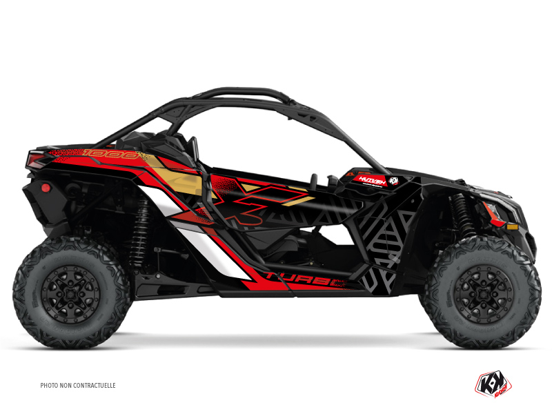 Can Am Maverick X3 UTV Alpha Graphic Kit Gold