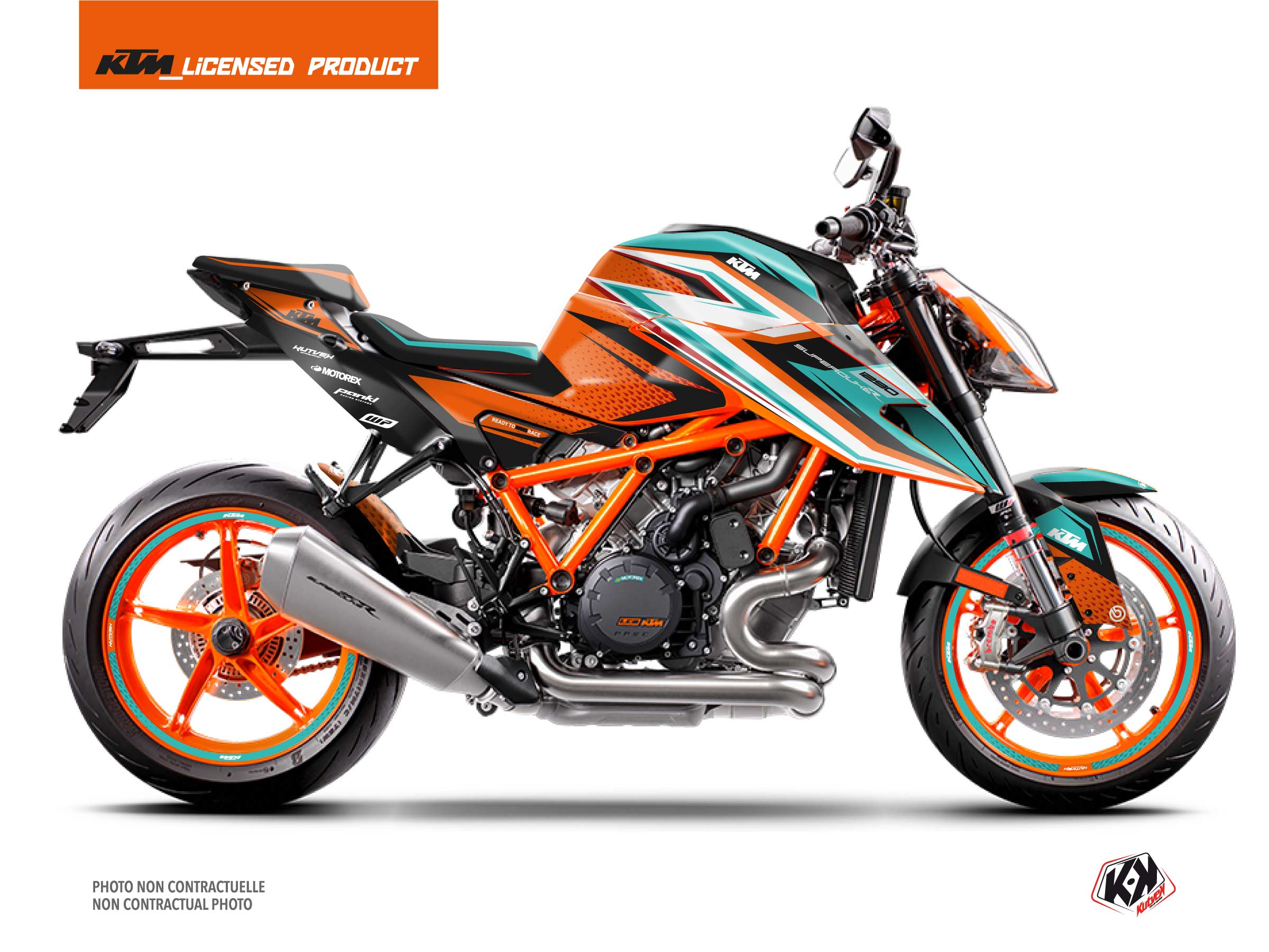 Kit Déco Moto Aspik KTM Super Duke 1290 R Turquoise FULL