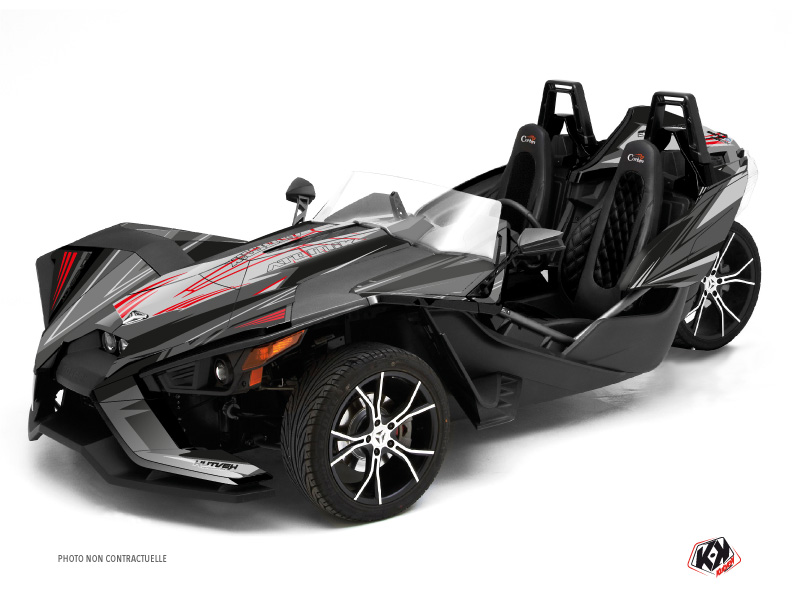 Kit Déco Hybride Atomik Polaris Slingshot Gris Rouge