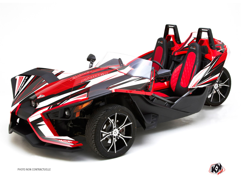 Kit Déco Hybride Atomik Polaris Slingshot Rouge Blanc