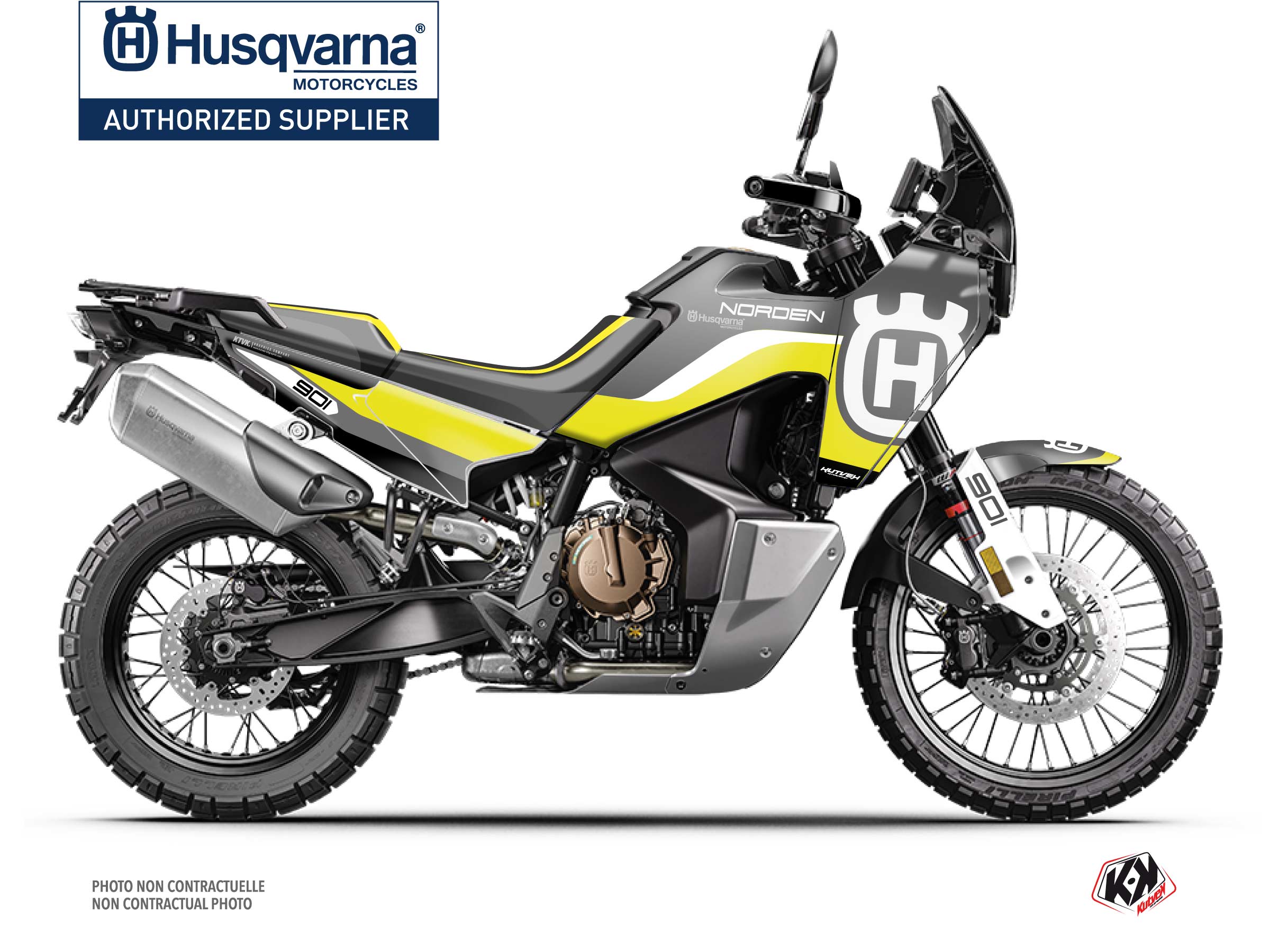 Kit Déco Moto AUSTRAL Husqvarna Norden 901 Jaune