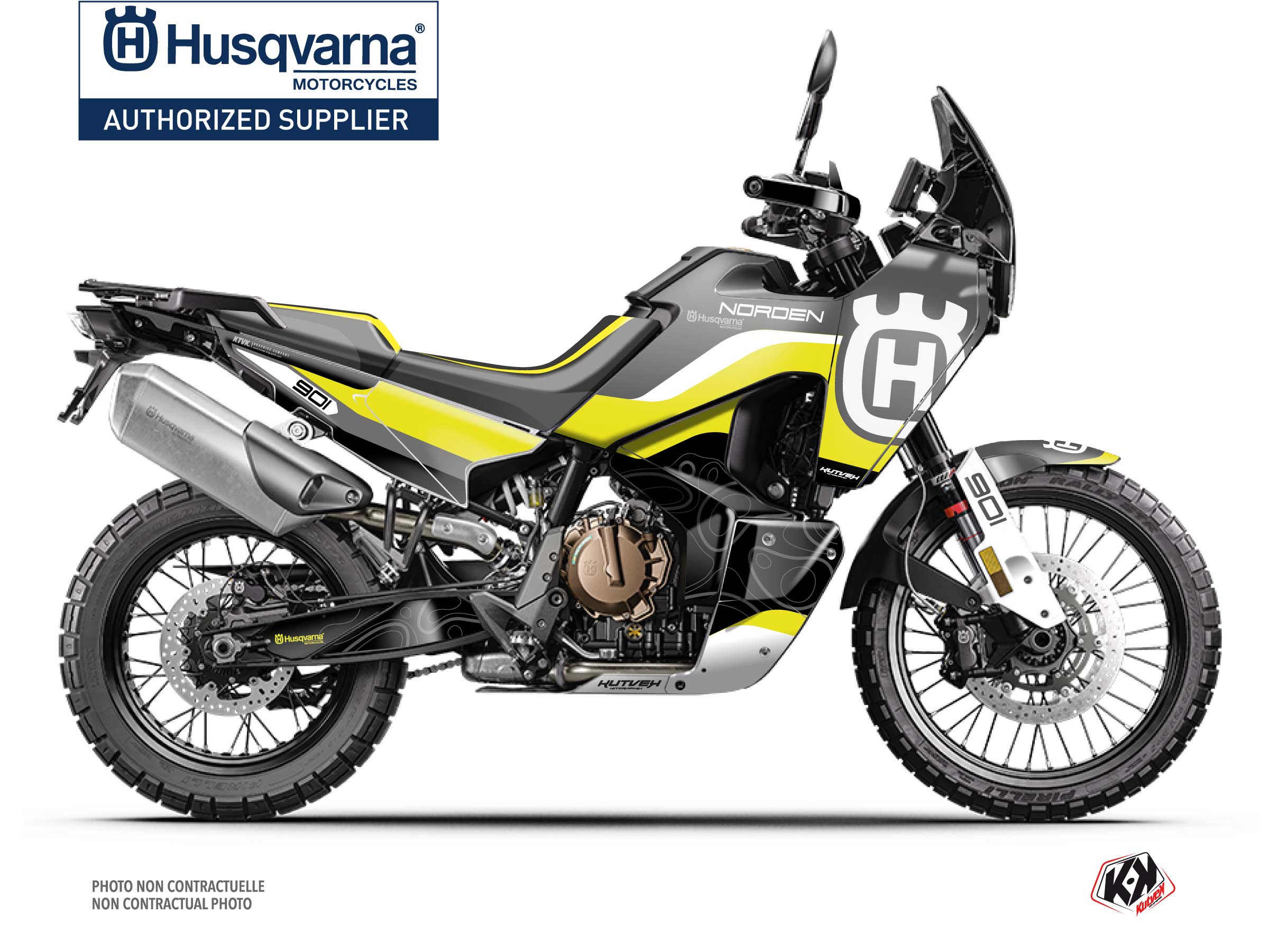 Kit Déco Moto AUSTRAL Husqvarna Norden 901 Jaune FULL