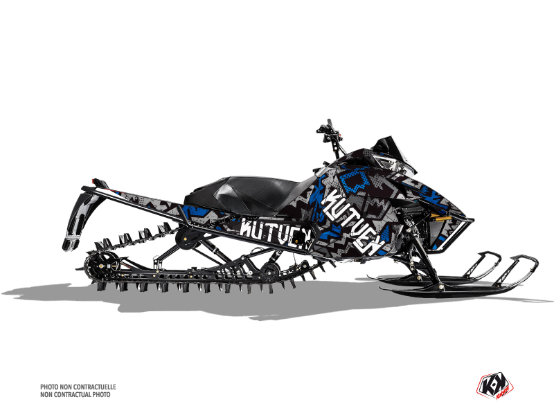 Arctic Cat Pro Climb Snowmobile Aztek Graphic Kit Grey Blue