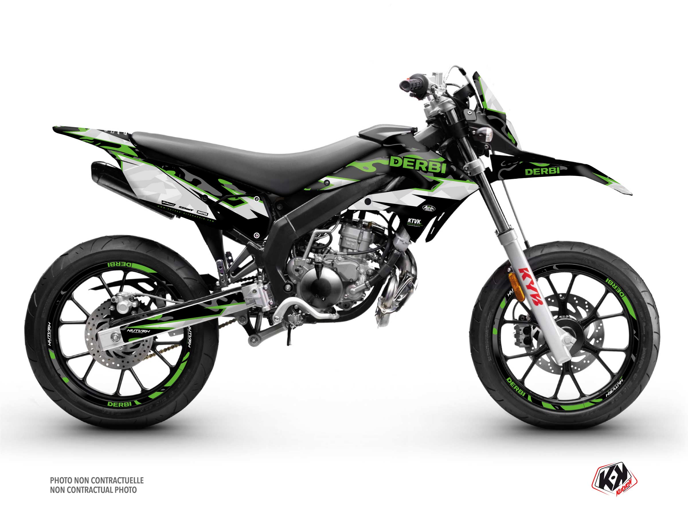 Kit Déco 50cc BARBARIAN Derbi Xtreme 50 Vert