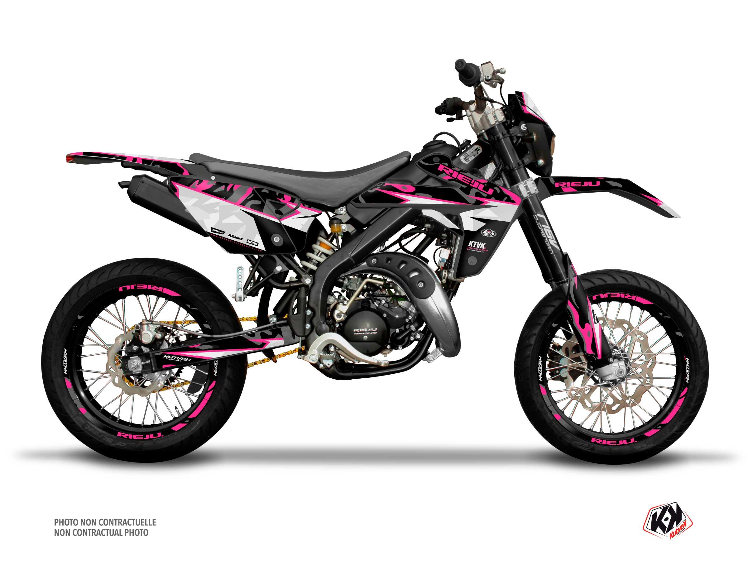  Kit Déco 50cc BARBARIAN Rieju MRT 50 Rose