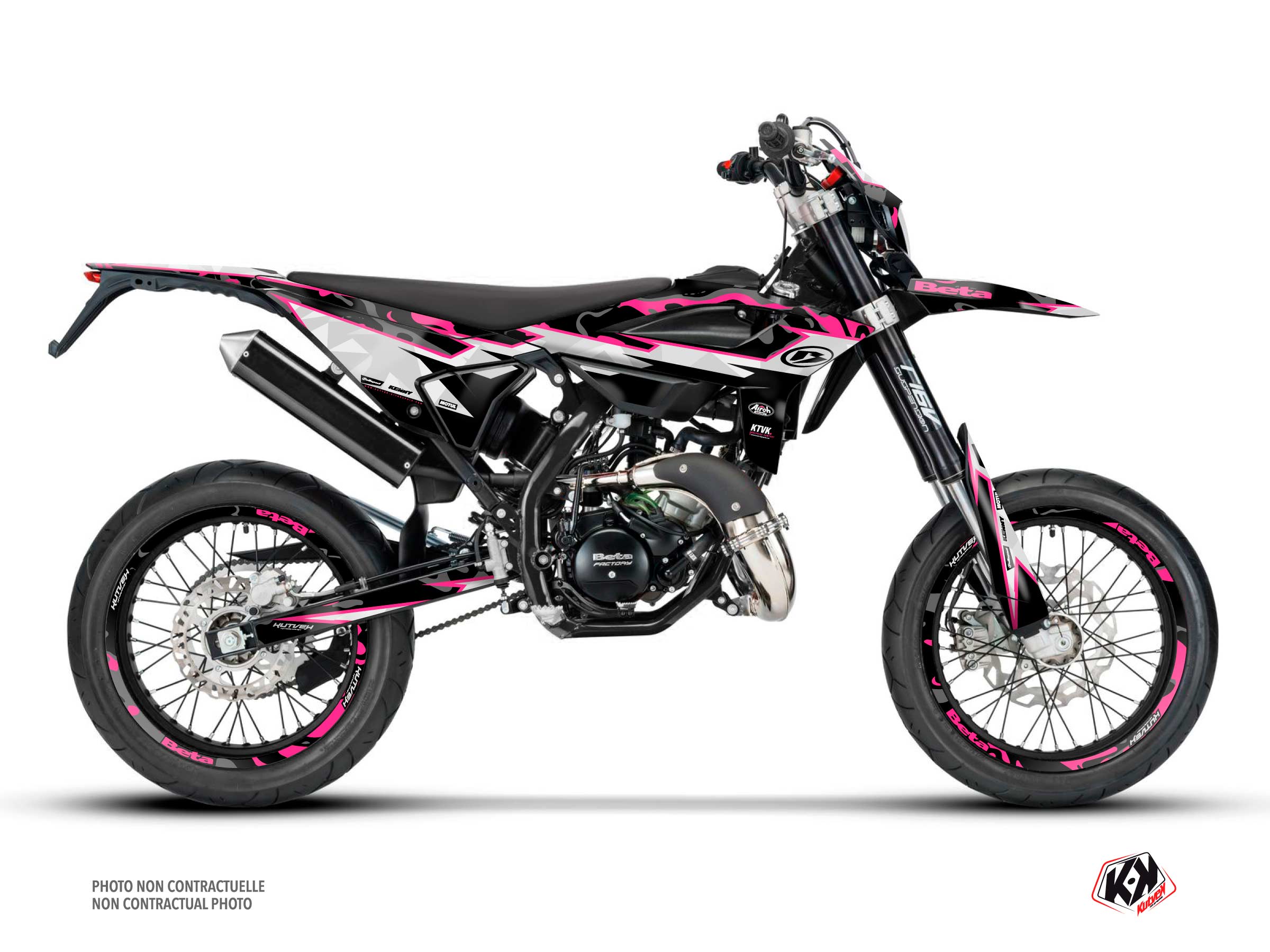 Beta RR 50 Motard 50cc BARBARIAN Graphic Kit Pink