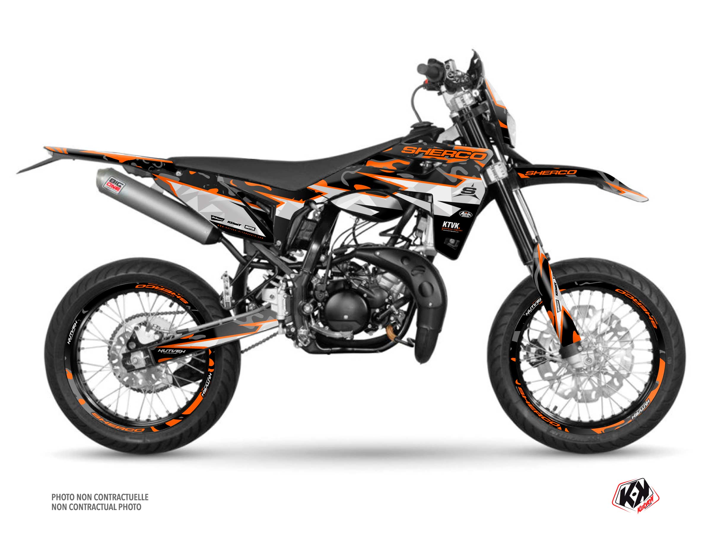 BARBARIAN Graphic Kit Sherco SM 50 Orange
