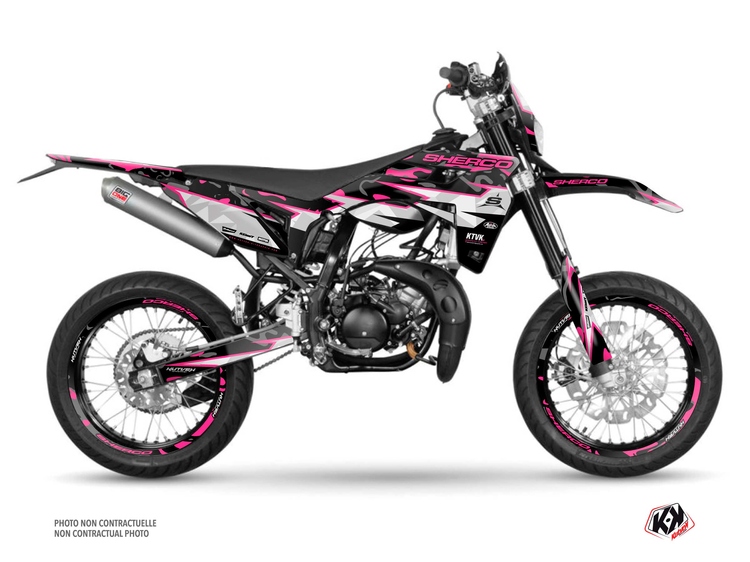 BARBARIAN Graphic Kit Sherco SM 50 Pink