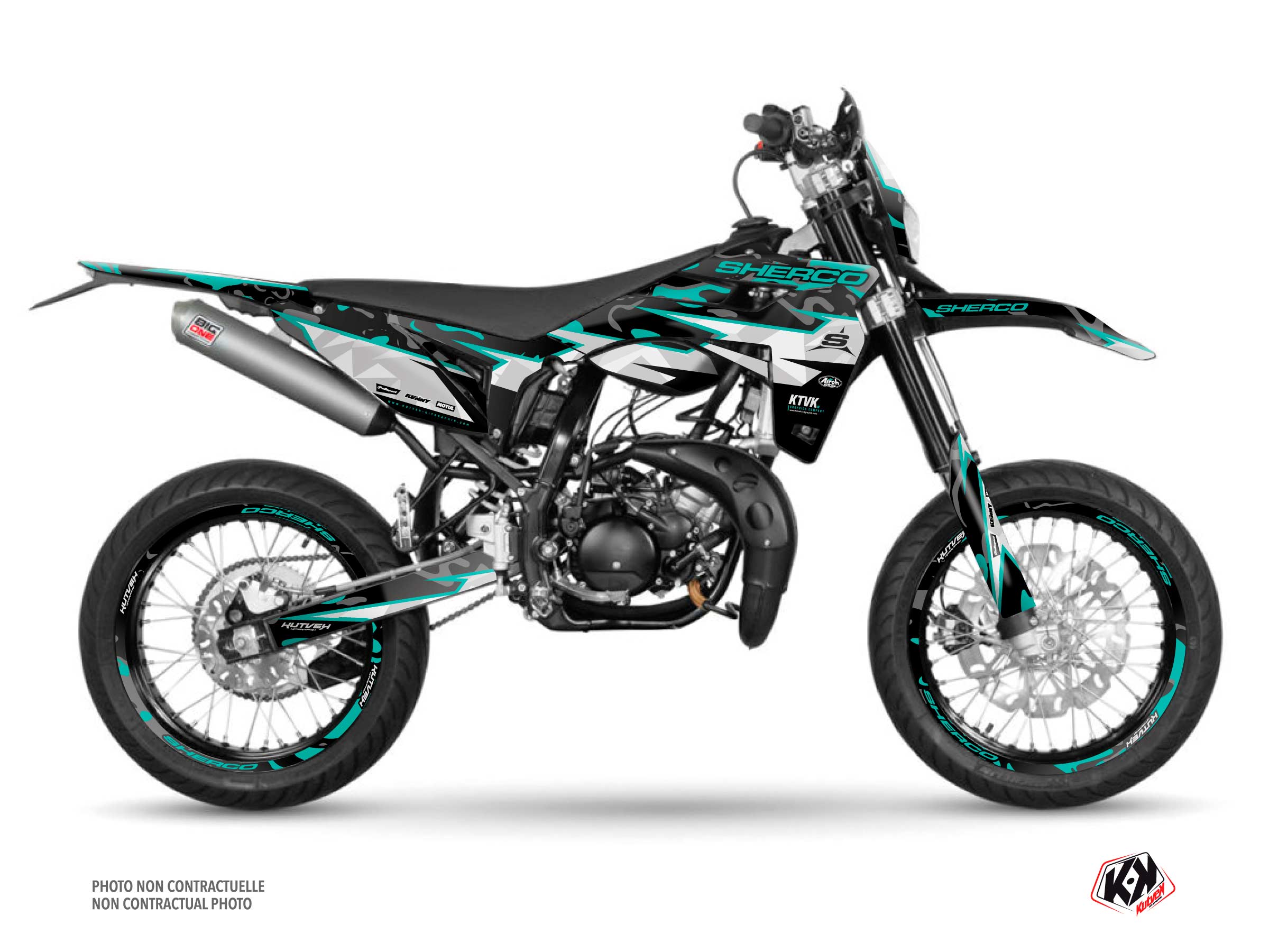BARBARIAN Graphic Kit Sherco SM 50 Turquoise