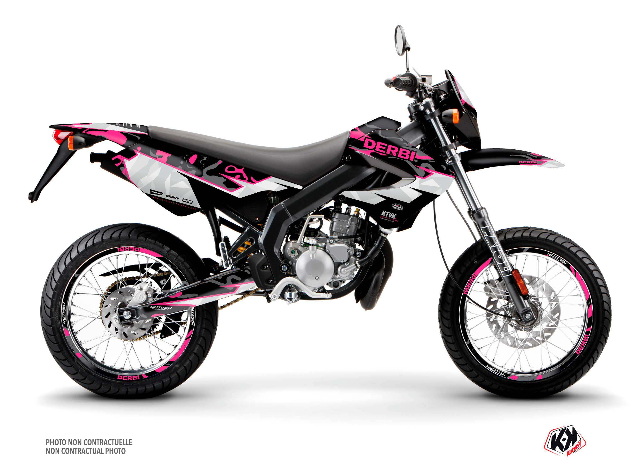 Kit Déco 50cc BARBARIAN Derbi Xrace 50 Rose