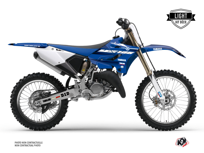 Yamaha 125 YZ Dirt Bike Basik Graphic Kit Blue LIGHT