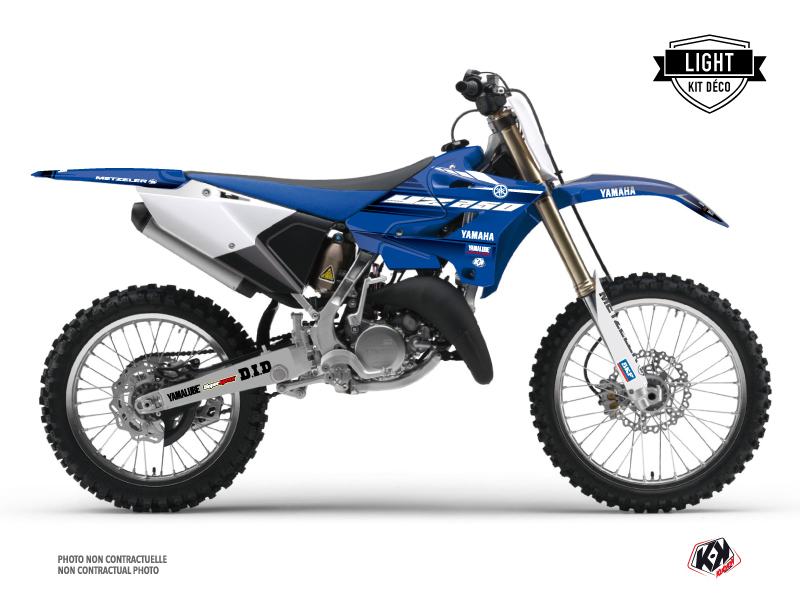 Yamaha 250 YZ Dirt Bike Basik Graphic Kit Blue LIGHT