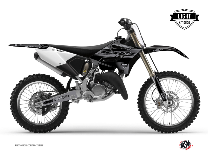 Kit Déco Moto Cross Black Matte Yamaha 125 YZ Noir LIGHT