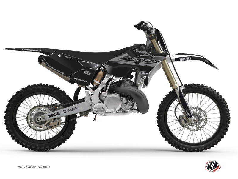 Kit Déco Moto Cross Black Matte Yamaha 250 YZ RTECH Revolution Noir